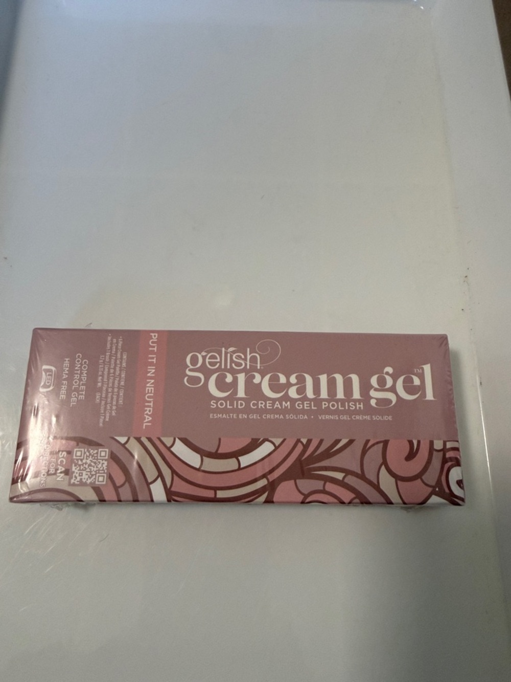 New pro Gelish cream gel, solid cream gel polish. “Put in neutral”